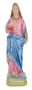 Copertina di 'Statua Santa Lucia in gesso madreperlato dipinta a mano - 30 cm'