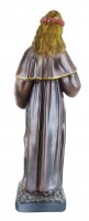 Immagine di 'Statua Santa Rosalia in gesso madreperlato dipinta a mano - 40 cm'