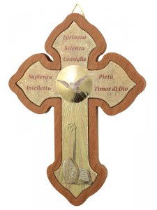 Copertina di 'Croce Cresima con pagellina'