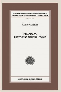 Copertina di 'Principato auctoritas solutio legibus'