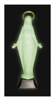 Immagine di 'Statua Madonna Miracolosa fosforescente 10 cm'