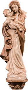 Copertina di 'Statua della Madonna Germania d'appendere, in legno, 3 toni di marrone, linea da 30 cm - Demetz Deur'