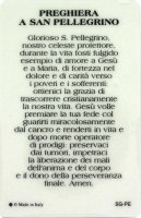 Immagine di 'Card San Pellegrino della guarigione in PVC con preghiera e medaglia - 5,5 x 8,5 cm - italiano'