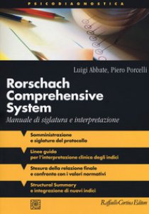 Copertina di 'Rorschach comprehensive system. Manuale di siglatura e interpretazione'