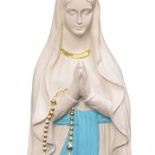 Immagine di 'Statua  in resina colorata "Madonna di Lourdes" - altezza 41 cm'
