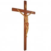 Immagine di 'Crocifisso in legno con Cristo - altezza 170cm'