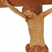 Immagine di 'Crocifisso in legno con Cristo - altezza 170cm'