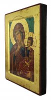 Immagine di 'Icona Madonna della Tenerezza, Vergine di Vladimir, produzione greca su legno - 24,5 x 18 cm'