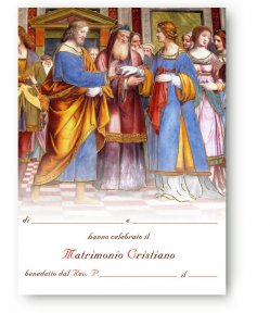 Copertina di 'Pergamena grande "Sposalizio della Vergine" per il matrimonio - dimensioni 24x18 cm (10 pezzi)'