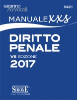 Manuale XXS di Diritto Penale (FORMATO "extra small") - Redazioni Edizioni Simone