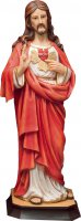 Statua in resina colorata "Sacro Cuore di Gesù" - altezza 20 cm
