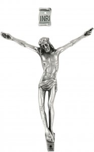 Copertina di 'Corpo di cristo in metallo argentato cm 12'
