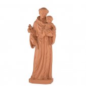 Statua sacra in resina ad effetto terracotta "Sant'Antonio di Padova" - altezza 80 cm