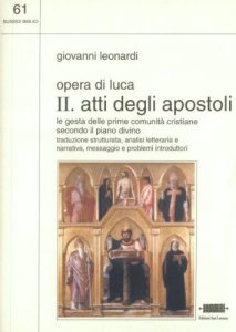 Copertina di 'Atti degli Apostoli. Traduzione strutturata. Analisi narrativa e retorica'