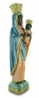 Immagine di 'Statua Madonna di Czestochowa in gesso madreperlato dipinta a mano - 35 cm'