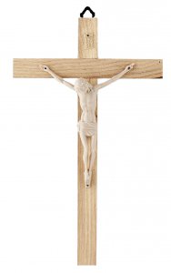 Copertina di 'Crocifisso da parete in legno con Cristo in plastica - 25 cm'