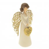 Immagine di 'Statua in resina angelo ''Amore di mamma" - altezza 15 cm'
