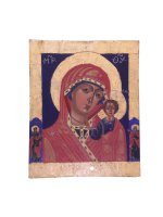 Icona in legno "Madonna di Kazan" - dimensioni 36x29 cm