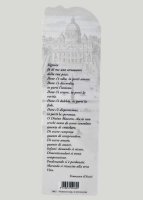 Immagine di 'Segnalibro sagomato "Papa Francesco e preghiera semplice" - dimensioni 15x4,5 cm'