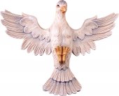 Spirito Santo tiglio - Demetz - Deur - Statua in legno dipinta a mano. Altezza pari a 23 cm.