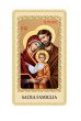 Immaginetta plastificata con preghiera "Sacra famiglia bizantina" - dimensioni 6x10 cm