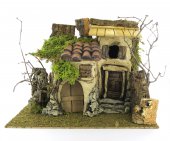 Casolare In Gesso Con Rampicante ? Bertoni presepe linea Natale