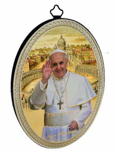 Copertina di 'Ovale con papa Francesco'