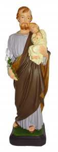 Copertina di 'Statua da esterno di San Giuseppe in materiale infrangibile, dipinta a mano, da 60 cm'