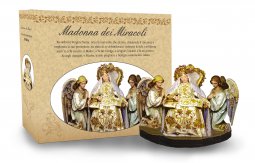 Copertina di 'Statua della Madonna dei Miracoli con angeli da 12 cm in confezione regalo con segnalibro'