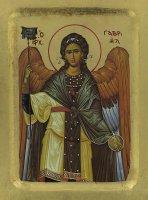 Immagine di 'Icona San Gabriele Arcangelo, produzione greca su legno - 18 x 14 cm'