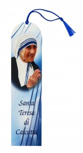 Copertina di 'Segnalibro Madre Teresa di Calcutta a forma di cupola con fiocchetto - 5,5 x 22,5 cm'