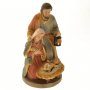 Statua Sacra Famiglia in resina dipinta a mano (cm. 15)