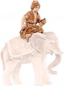 Copertina di 'Conducente d'elefante B.K. - Demetz - Deur - Statua in legno dipinta a mano. Altezza pari a 12 cm.'