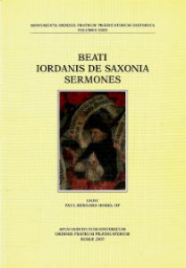 Copertina di 'Beati Iordanis de Saxonia Sermones.'