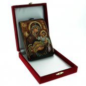 Immagine di 'Icona bizantina dipinta a mano "Madre di Dio Jaroslavskaja" - 14x10 cm'