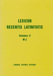 Copertina di 'Lexicon recentis latinitatis vol.2 - M-Z'
