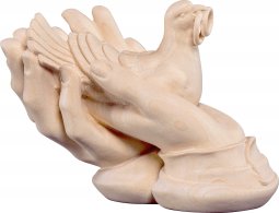 Copertina di 'Mani protettrici con colomba - Demetz - Deur - Statua in legno dipinta a mano. Altezza pari a 10 cm.'