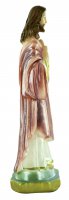 Immagine di 'Statua Sacro Cuore di Ges in gesso madreperlato dipinta a mano - 15 cm'