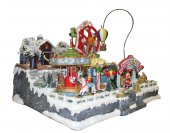 Immagine di 'Villaggio natalizio con luna park, movimento, luci, musica (44 x 36 x 40 cm)'
