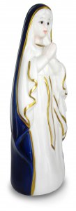 Copertina di 'Madonna di Lourdes in ceramica colorata - da 10 cm'