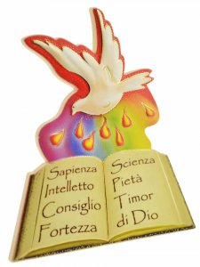 Copertina di 'Calamita Santa Cresima con colomba e libro'