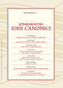 Copertina di 'Ephemerides Iuris Canonici'