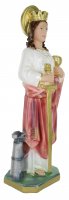 Immagine di 'Statua Santa Barbara in gesso madreperlato dipinta a mano - 35 cm'