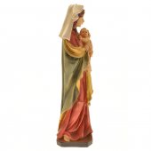 Immagine di 'Statua in resina colorata antichizzata "Madonna delle coccole" - altezza 30 cm'