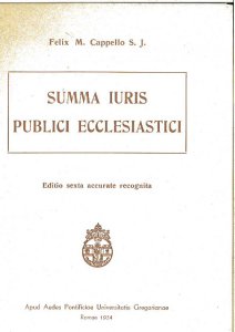 Copertina di 'Summa iuris publici ecclesiastici'