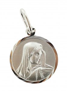 Copertina di 'Medaglia Madonna Addolorata in argento 925 - 1,6 cm'