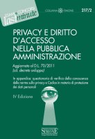 Privacy e diritto d'accesso nella Pubblica Amministrazione - Redazioni Edizioni Simone