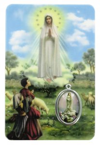 Copertina di 'Card Madonna di Fatima in PVC - 5,5 x 8,5 cm - spagnolo'