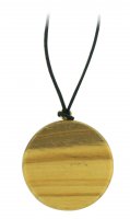 Immagine di 'Bomboniera Cresima: Ciondolo in legno ulivo con i simboli della cresima - 3,5 cm'
