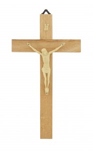 Copertina di 'Crocifisso da parete in legno con Cristo in plastica - 20 cm'